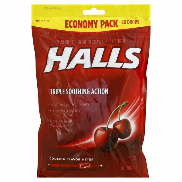 Halls Cherry, 80PK 743496